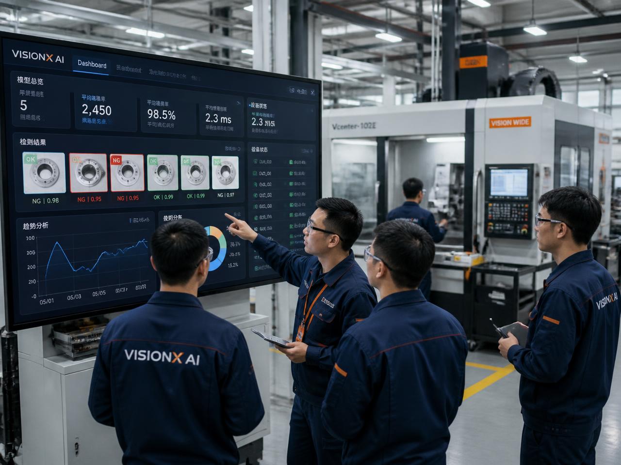 會員企業導入 AI 視覺檢測與設備監測,於廠內看板檢視成效